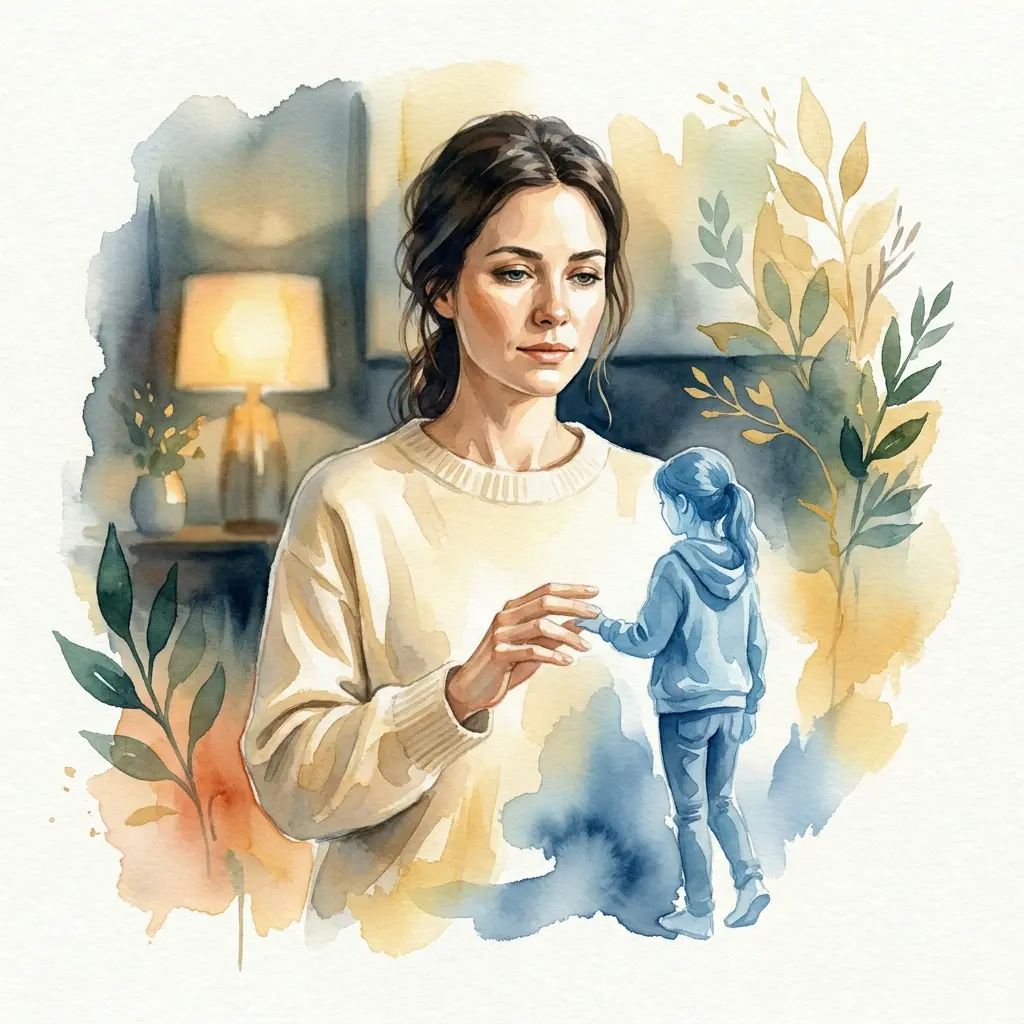 inner critic reconciliation watercolor v2a右腦教練